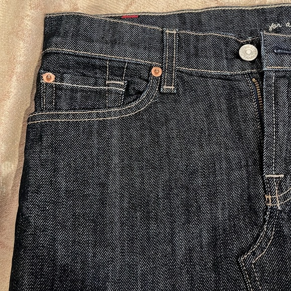 Denim jeans skirt with front slit. NWT size 28 - Picture 2 of 5